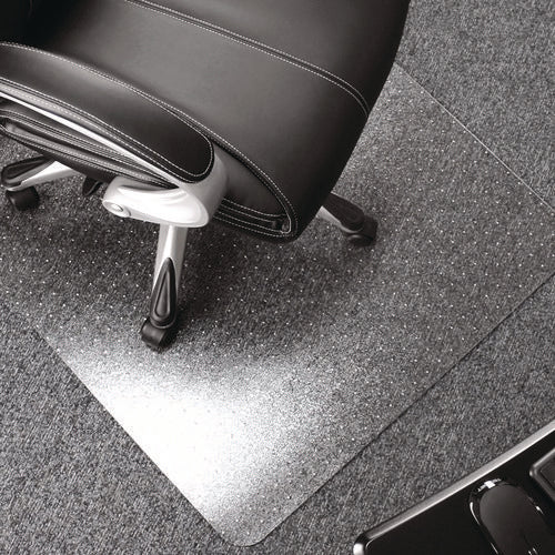 Image of Floortex® Cleartex Ultimat Polycarbonate Chair Mat For Low/medium Pile Carpet, 48 X 53, Clear