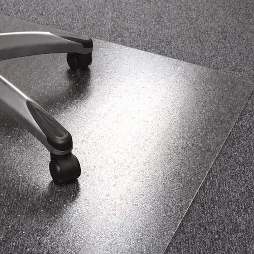 Image of Floortex® Cleartex Ultimat Polycarbonate Chair Mat For Low/medium Pile Carpet, 48 X 53, Clear