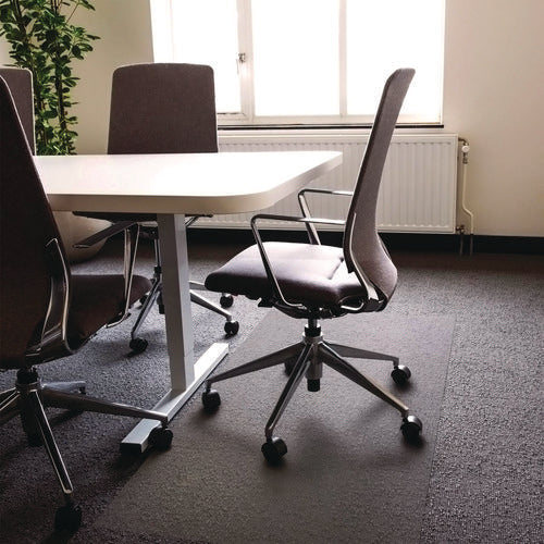 Image of Floortex® Cleartex Ultimat XXL Polycarb Square Office Mat for Carpets, 60" w x 79" l, Clear