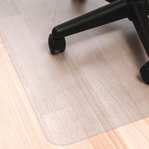 Image of Floortex® Ecotex Marlon BioPlus Rectangular Polycarbonate Chair Mat for Hard Floors, Rectangular, 29" w x 47" l, Clear