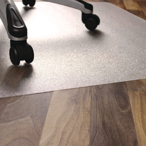 Image of Floortex® Ecotex Marlon BioPlus Rectangular Polycarbonate Chair Mat for Hard Floors, Rectangular, 45" w x 53" l, Clear