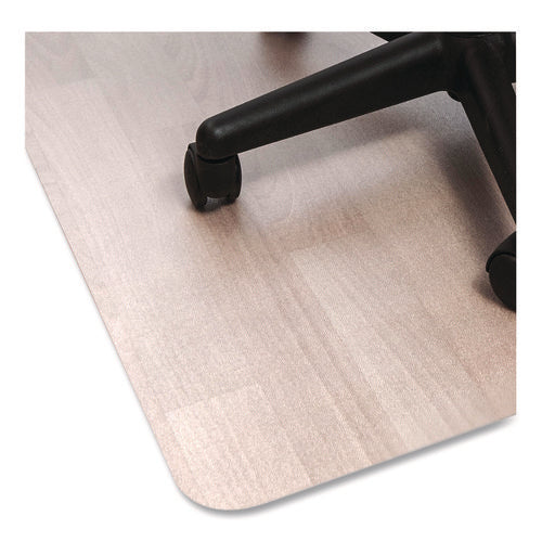 Image of Floortex® Ecotex Marlon BioPlus Rectangular Polycarbonate Chair Mat for Hard Floors, Rectangular, 46" w x 60" l, Clear