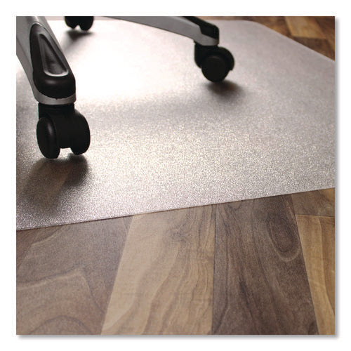 Image of Floortex® Ecotex Marlon BioPlus Rectangular Polycarbonate Chair Mat for Hard Floors, Rectangular, 46" w x 60" l, Clear