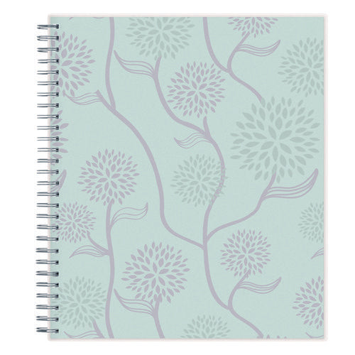 Image of Blue Sky® Rue Du Flore Monthly Planner, Floral Artwork, 10 x 8, Jade/Lavender Cover, 12-Month (Jan to Dec): 2025
