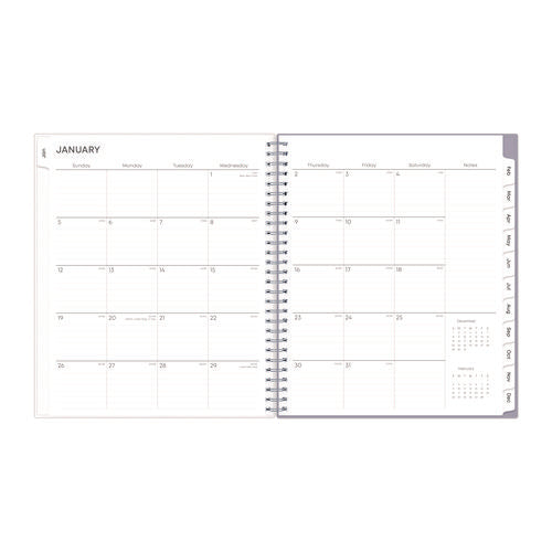 Image of Blue Sky® Rue Du Flore Monthly Planner, Floral Artwork, 10 x 8, Jade/Lavender Cover, 12-Month (Jan to Dec): 2025