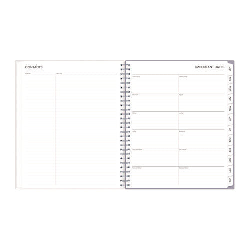 Image of Blue Sky® Rue Du Flore Monthly Planner, Floral Artwork, 10 x 8, Jade/Lavender Cover, 12-Month (Jan to Dec): 2025