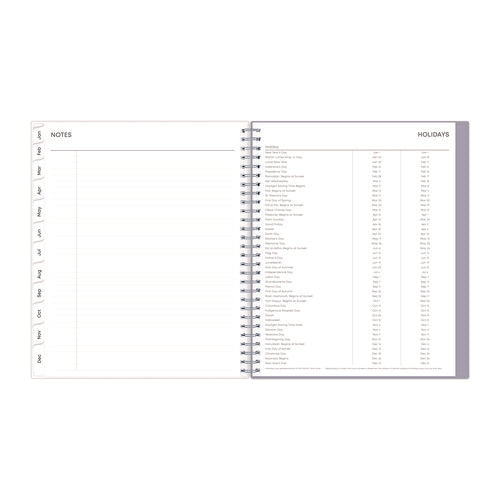 Image of Blue Sky® Rue Du Flore Monthly Planner, Floral Artwork, 10 x 8, Jade/Lavender Cover, 12-Month (Jan to Dec): 2025