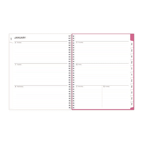 Image of Blue Sky® Breast Cancer Awareness Create-Your-Own Cover Weekly/Monthly Planner, Orchids Artwork, 11 x 8.5, 12-Month (Jan to Dec): 2025
