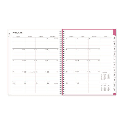 Image of Blue Sky® Breast Cancer Awareness Create-Your-Own Cover Weekly/Monthly Planner, Orchids Artwork, 11 x 8.5, 12-Month (Jan to Dec): 2025