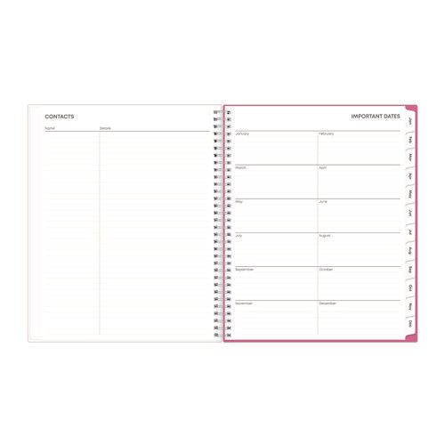 Image of Blue Sky® Breast Cancer Awareness Create-Your-Own Cover Weekly/Monthly Planner, Orchids Artwork, 11 x 8.5, 12-Month (Jan to Dec): 2025