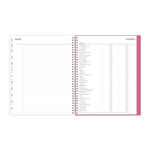 Image of Blue Sky® Breast Cancer Awareness Create-Your-Own Cover Weekly/Monthly Planner, Orchids Artwork, 11 x 8.5, 12-Month (Jan to Dec): 2025