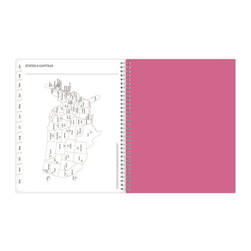 Image of Blue Sky® Breast Cancer Awareness Create-Your-Own Cover Weekly/Monthly Planner, Orchids Artwork, 11 x 8.5, 12-Month (Jan to Dec): 2025