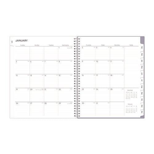 Image of Blue Sky® Laila Create-Your-Own Cover Weekly/Monthly Planner, Wildflower Artwork, 11 x 8.5, Purple/Blue/Pink, 12-Month (Jan-Dec): 2025