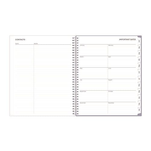 Image of Blue Sky® Laila Create-Your-Own Cover Weekly/Monthly Planner, Wildflower Artwork, 11 x 8.5, Purple/Blue/Pink, 12-Month (Jan-Dec): 2025