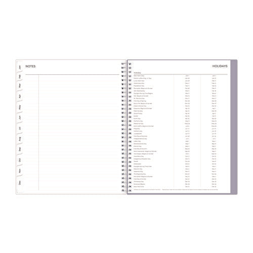 Image of Blue Sky® Laila Create-Your-Own Cover Weekly/Monthly Planner, Wildflower Artwork, 11 x 8.5, Purple/Blue/Pink, 12-Month (Jan-Dec): 2025