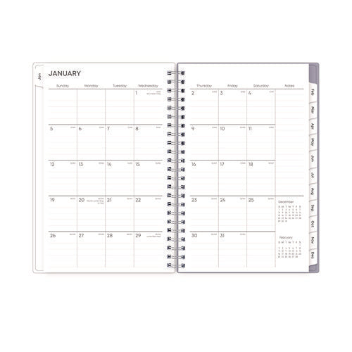 Image of Blue Sky® Laila Create-Your-Own Cover Weekly/Monthly Planner, Wildflower Artwork, 8 x 5, Purple/Blue/Pink, 12-Month (Jan to Dec): 2025