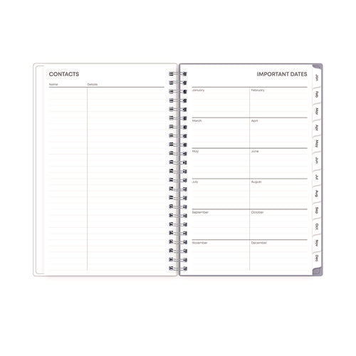 Image of Blue Sky® Laila Create-Your-Own Cover Weekly/Monthly Planner, Wildflower Artwork, 8 x 5, Purple/Blue/Pink, 12-Month (Jan to Dec): 2025