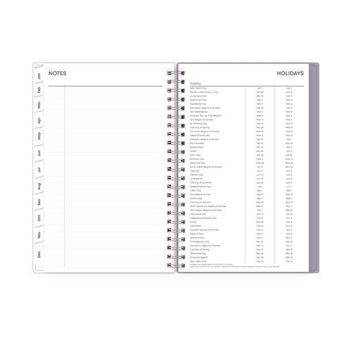 Image of Blue Sky® Laila Create-Your-Own Cover Weekly/Monthly Planner, Wildflower Artwork, 8 x 5, Purple/Blue/Pink, 12-Month (Jan to Dec): 2025