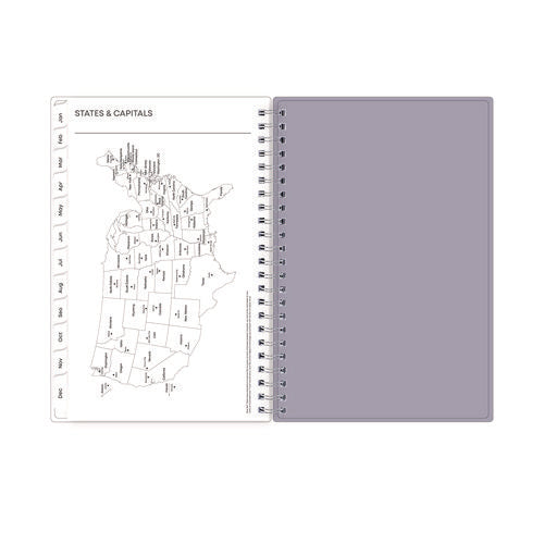 Image of Blue Sky® Laila Create-Your-Own Cover Weekly/Monthly Planner, Wildflower Artwork, 8 x 5, Purple/Blue/Pink, 12-Month (Jan to Dec): 2025