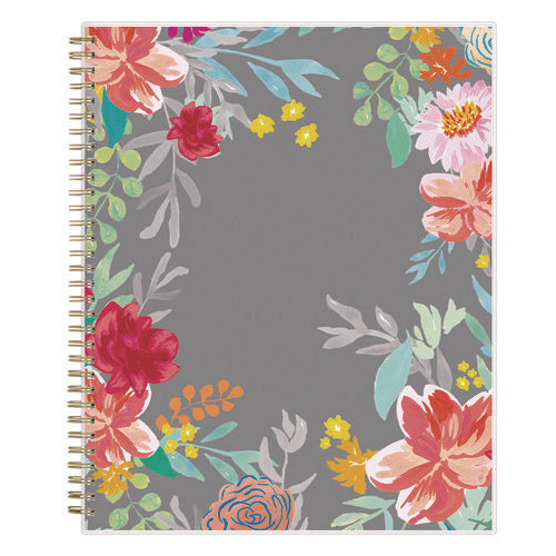 Image of Blue Sky® Sophie Frosted Weekly/Monthly Planner, Floral Artwork, 11 x 8.5, Multicolor Cover, 12-Month (Jan to Dec): 2025