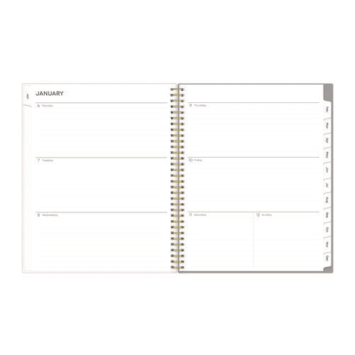 Image of Blue Sky® Sophie Frosted Weekly/Monthly Planner, Floral Artwork, 11 x 8.5, Multicolor Cover, 12-Month (Jan to Dec): 2025