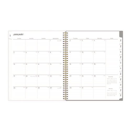 Image of Blue Sky® Sophie Frosted Weekly/Monthly Planner, Floral Artwork, 11 x 8.5, Multicolor Cover, 12-Month (Jan to Dec): 2025