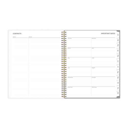 Image of Blue Sky® Sophie Frosted Weekly/Monthly Planner, Floral Artwork, 11 x 8.5, Multicolor Cover, 12-Month (Jan to Dec): 2025