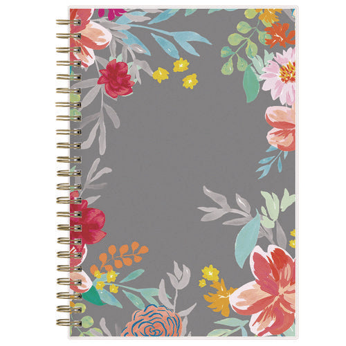 Image of Blue Sky® Sophie Frosted Weekly/Monthly Planner, Floral Artwork, 8 x 5, Multicolor Cover, 12-Month (Jan to Dec): 2025