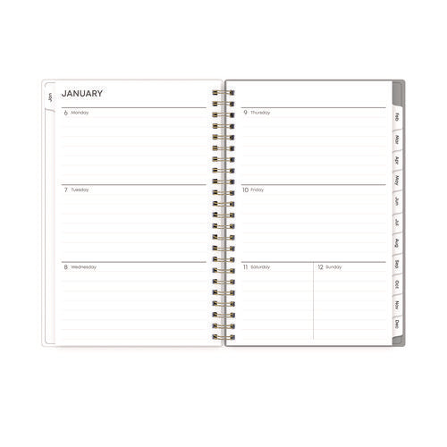 Image of Blue Sky® Sophie Frosted Weekly/Monthly Planner, Floral Artwork, 8 x 5, Multicolor Cover, 12-Month (Jan to Dec): 2025
