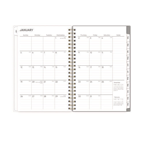 Image of Blue Sky® Sophie Frosted Weekly/Monthly Planner, Floral Artwork, 8 x 5, Multicolor Cover, 12-Month (Jan to Dec): 2025