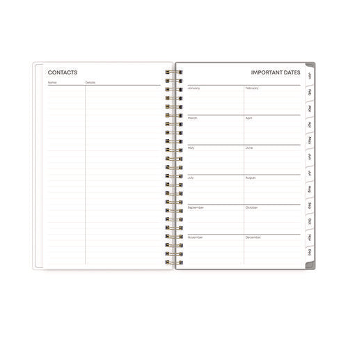 Image of Blue Sky® Sophie Frosted Weekly/Monthly Planner, Floral Artwork, 8 x 5, Multicolor Cover, 12-Month (Jan to Dec): 2025