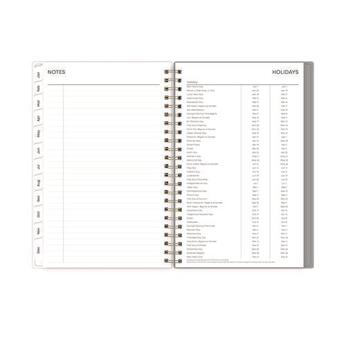 Image of Blue Sky® Sophie Frosted Weekly/Monthly Planner, Floral Artwork, 8 x 5, Multicolor Cover, 12-Month (Jan to Dec): 2025