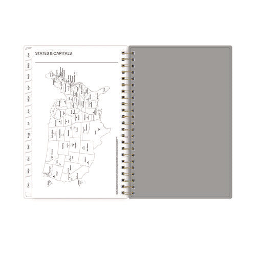Image of Blue Sky® Sophie Frosted Weekly/Monthly Planner, Floral Artwork, 8 x 5, Multicolor Cover, 12-Month (Jan to Dec): 2025