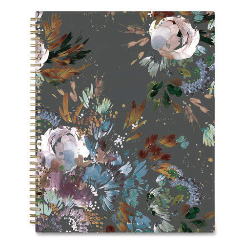 Image of Blue Sky® Kelly Ventura Midnight Garden Weekly/Monthly Planner, Floral Artwork, 11 x 8.5, Multicolor Cover, 12-Month (Jan to Dec): 2025