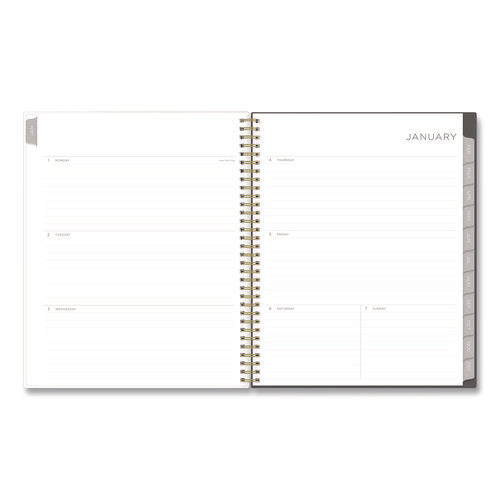 Image of Blue Sky® Kelly Ventura Midnight Garden Weekly/Monthly Planner, Floral Artwork, 11 x 8.5, Multicolor Cover, 12-Month (Jan to Dec): 2025