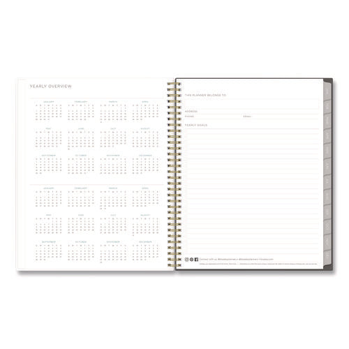 Image of Blue Sky® Kelly Ventura Midnight Garden Weekly/Monthly Planner, Floral Artwork, 11 x 8.5, Multicolor Cover, 12-Month (Jan to Dec): 2025
