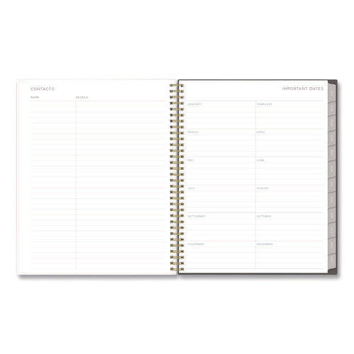 Image of Blue Sky® Kelly Ventura Midnight Garden Weekly/Monthly Planner, Floral Artwork, 11 x 8.5, Multicolor Cover, 12-Month (Jan to Dec): 2025