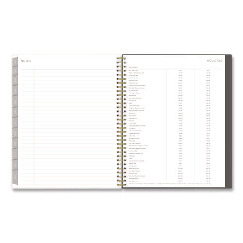 Image of Blue Sky® Kelly Ventura Midnight Garden Weekly/Monthly Planner, Floral Artwork, 11 x 8.5, Multicolor Cover, 12-Month (Jan to Dec): 2025