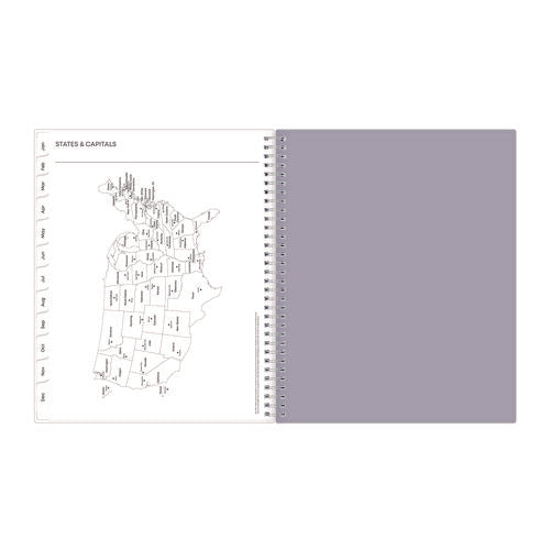 Image of Blue Sky® Laila Create-Your-Own Cover Weekly/Monthly Planner, Wildflower Artwork, 11 x 8.5, Purple/Blue/Pink, 12-Month (Jan-Dec): 2025