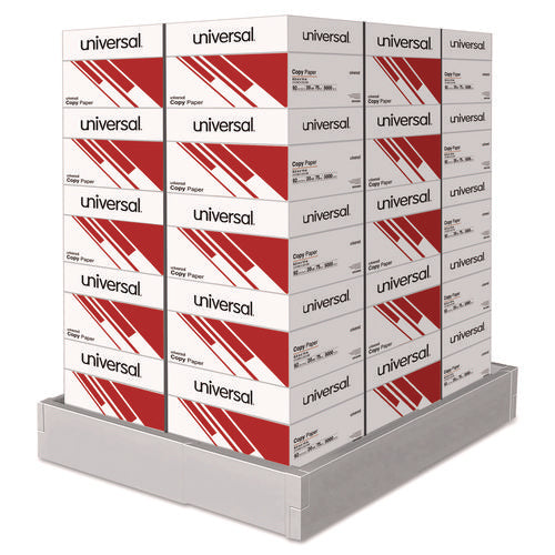 Image of Universal® Legal Size Copy Paper, 92 Bright, 20 lb Bond Weight, 8.5 x 14, White, 500 Sheets/Ream, 10 Reams/Carton, 30 Cartons/Pallet