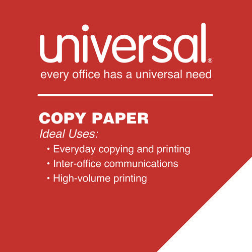 Image of Universal® Copy Paper Convenience Carton, 92 Bright, 20 lb Bond Weight, 8.5 x 11, White, 500 Sheets/Ream, 5 Reams/Carton