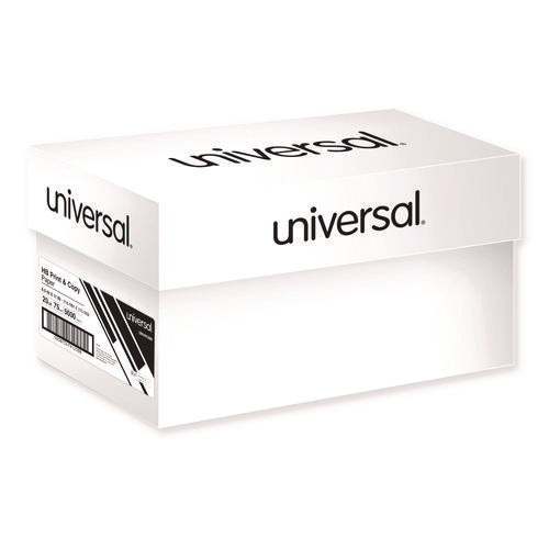 Image of Universal® High-Bright Multipurpose Paper, 20 lb Bond Weight, 8.5 x 11, White, 500 Sheets/Ream, 10 Reams/Carton, 40 Cartons/Pallet
