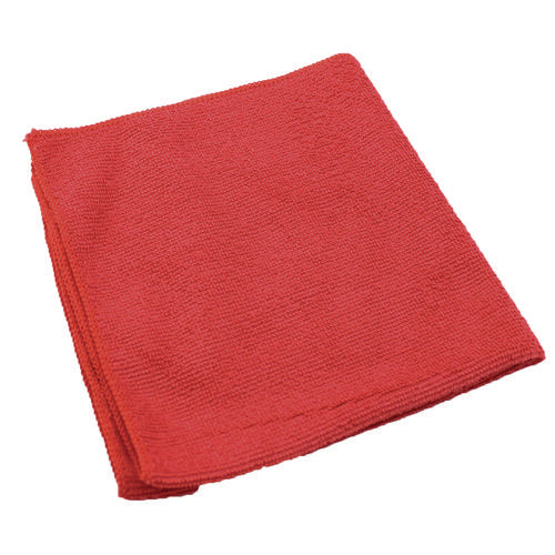 Image of Impact® Lightweight Microfiber Cloths, 16 X 16, Red, 240/carton