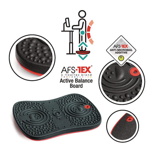 Image of Floortex® AFS-TEX Active Balance Board, 14 x 20 x 2.5, Black