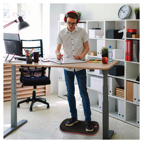 Image of Floortex® AFS-TEX Active Balance Board, 14 x 20 x 2.5, Black