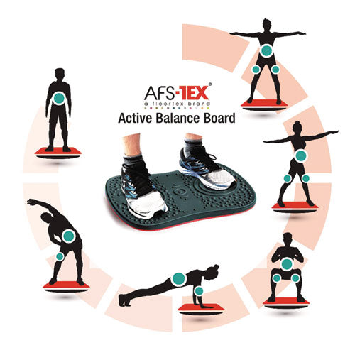 Image of Floortex® AFS-TEX Active Balance Board, 14 x 20 x 2.5, Black