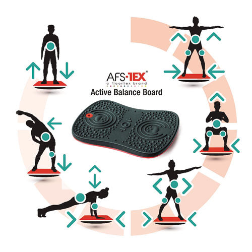 Image of Floortex® AFS-TEX Active Balance Board, 14 x 20 x 2.5, Black