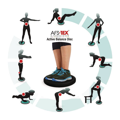 Image of Floortex® ATS-TEX Active Balance Disc, 3 x 13 dia, Midnight Black