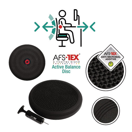 Image of Floortex® ATS-TEX Active Balance Disc, 3 x 13 dia, Midnight Black