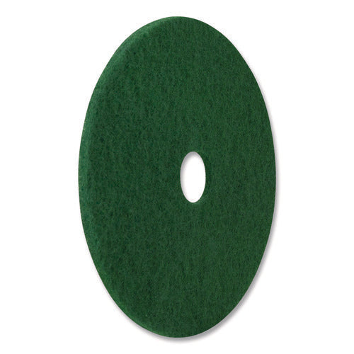 Image of Americo® Scrubbing Pads, 16" Diameter, Green, 5/Carton